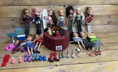 Bratz Doll Lot Vintage MGA Y2K Shoes Clothes Accessories 15 Dolls Mini Bratz - Image 1 of 4