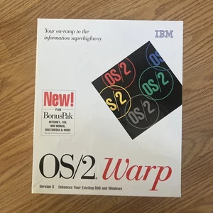 IBM OS/2 Warp Version 3 Operating System Full Install + Bonus Pak 3.5" Floppys - Picture 1 of 2