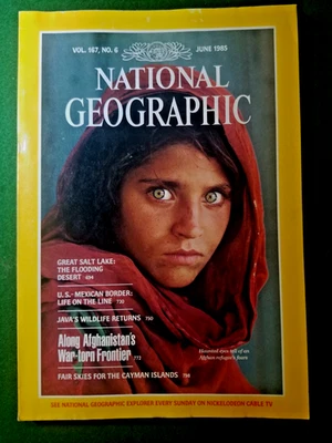 National Geographic Magazine June 1985 Afghan Girl Vol 167 No 6 Excellent  - Image 1 of 3