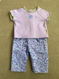 American Girl Lavender Tee T-shirt Top + Unbranded Floral Pants for Doll  Used - Picture 1 of 22