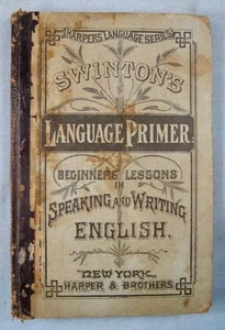 Harpers Series Beginner Language Primer Antique Book School Wm Swinton 1880 (O) - Picture 1 of 1