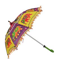 Indian Traditional Embroidery Handmade  Decorative Wedding Umbrella Multicolour