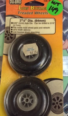 Dubro 250TL Treaded Lightweight Wheel 2-1/2" NewOldStock 🇺🇸USA Made&Shipped - Image 1 of 2