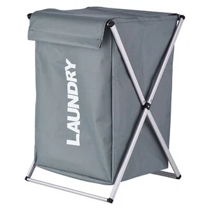 Portable Laundry Bag Storage Foldable Washing Clothes Hamper Sorter Basket - Picture 1 of 6