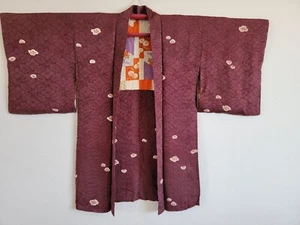 Antike japanische Seide KIMONO Jacke Haori, Haori, Kimono Kleid, Antikも - Bild 1 von 12