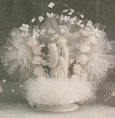 Nuevo Top de Pastel de Boda Wilton "Éxtasis" De Colección, Pareja de Porcelana Blanca 117-831 Foto 1 de 4