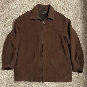 Cezani Coat Jacket Sz Extra Large Mens Brown Pockets Wool Blend Warm Winter Coat - Picture 1 of 4