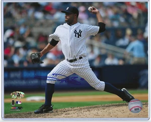 2005 & 09 WS Champion NY Yankees ~ Damaso Marte ~ Baseball firmato 8x10 foto MAB - Foto 1 di 4