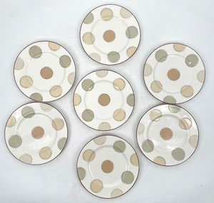 Lot of 7 Noritake fine porcelain Mocha Java 8.25" Dinner Plate circle 7989 - Picture 1 of 8