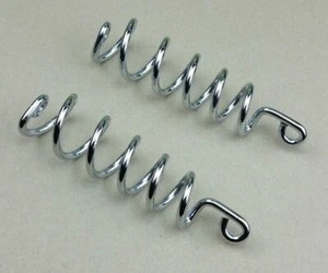 7" Chrome Seat Springs, Pair, BSA, Norton, NOS - Picture 1 of 1