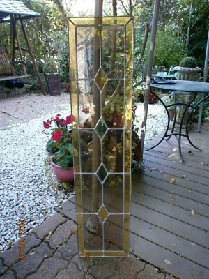 VITRAIL / VITRAUX/GEOMETRIQUE/ 28 x 119 cm env./ 3 FELES /DECO - Photo 1/4