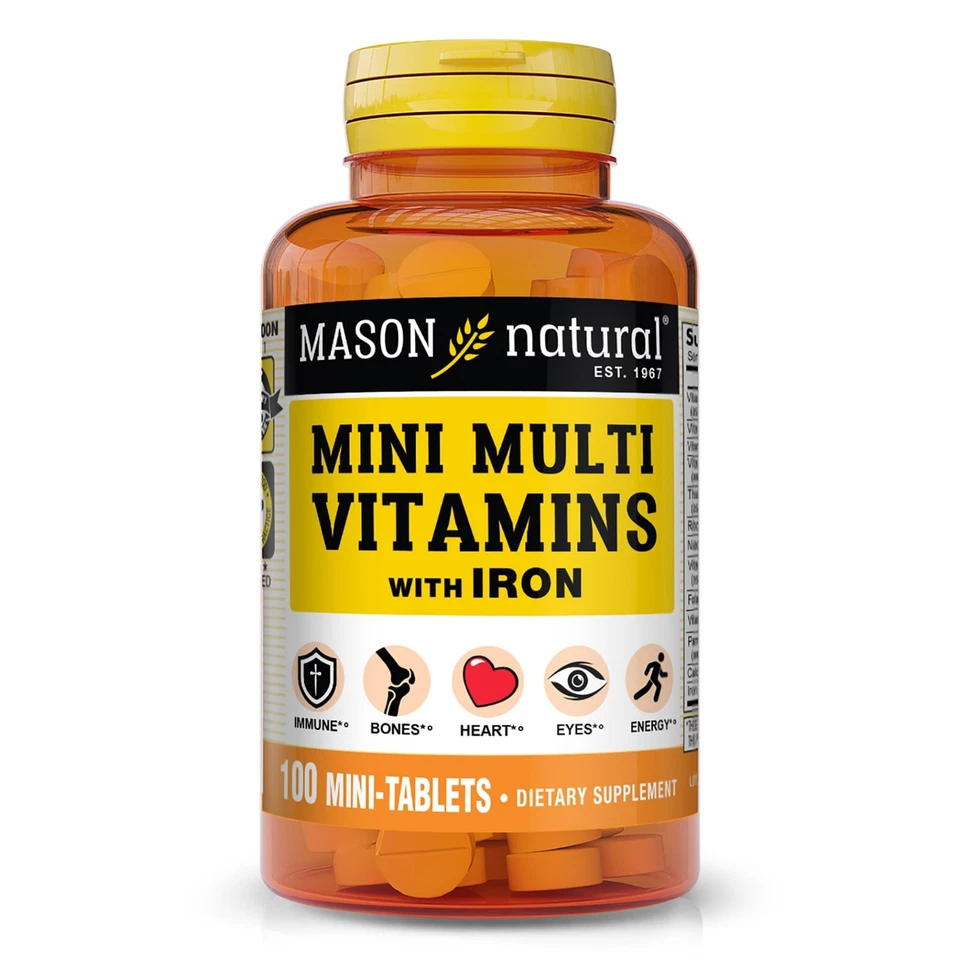 Mason Natural Daily Multiple Vitamins With Iron 100ct 311845000019yn