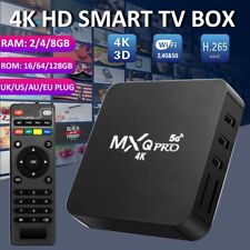 Qpro Android 10.0 Smart TV Box quadricœur 8 Go + 128 Go lecteurs multimédias WIFI HDMI