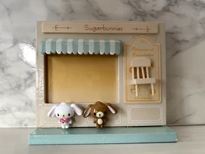 Sanrio Sugarbunnies Bilderrahmen Fotostand Shirousa Kurousa Vintage Selten - Bild 1 von 6