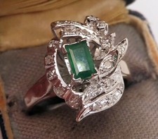 Las ofertas en Anillos Antiguos de esmeralda | eBay