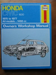 Haynes, Honda, Civic, 1500, 1975 to 1977, All Models, 1488 cc, Manual - Picture 1 of 7