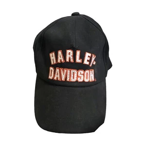 Harley Davidson Women’s Official TM Black Bling Biker Ball Cap OS Never Worn - Picture 1 of 6