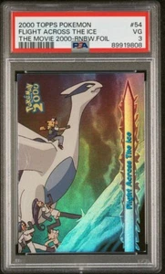 Topps Pokemon The Movie 2000 #54 Flight Across The Ice Rainbow Foil PSA 3 - Picture 1 of 3