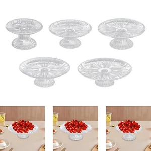 Pedestal Fruit Plate Multipurpose Dessert Display Plate for Home Restaurant - Picture 1 of 29