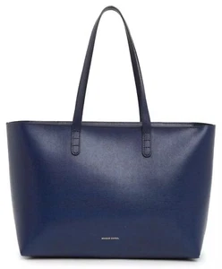 Mansur Gavriel Women's Small Leather Zip Tote Shopper Shoulder Bag Blue - Picture 1 of 7