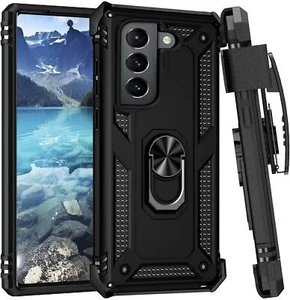 For SAMSUNG GALAXY S22 PLUS - CASE BELT CLIP HOLSTER SWIVEL PART COVER KICKSTAND - Picture 1 of 6