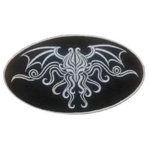 1 x Steampunk Cthulhu Style Logo Patch Motif Sewing Trimming Black / Colour - Picture 1 of 5