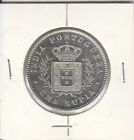PORTUGAL /  INDIA  1  RUPIA  1881  (  offset axis )   FINE