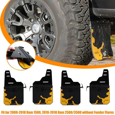 4 piezas guardabarros mejorados para camioneta Ram 1500 2009-2018/2010-2018 Ram 2500 3500 Foto 1 de 4