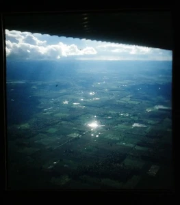 View from a small aircraft - 1954 Stereo Realist 3D Slide #1788 - Picture 1 of 3