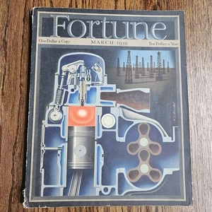 Vtg FORTUNE Magazine March 1939 |  General Motors - Venezuela - Barschel Cover - Picture 1 of 24