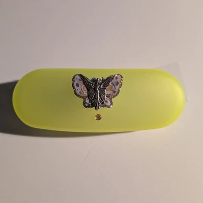 Estuche para gafas rígido decorado personalizado nuevo reenvasado amarillo plata hada Foto 1 de 3