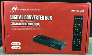 ATSC Digital TV Converter Box Dongle TV Tuner TV Recording - Mediasonic HW135STB - Picture 1 of 5