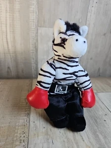 Burton + Burton Zebra Boxer Plüsch 8 Zoll Stofftier rote Handschuhe schwarze Trunks - Bild 1 von 5