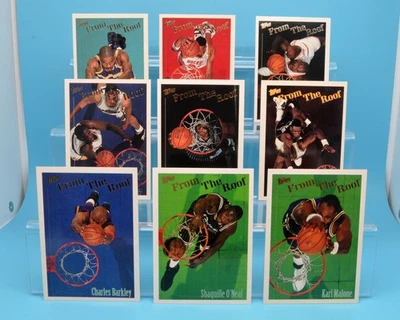 Lote de (9) Topps 'From the Roof' 1994 - sin engaños - Shaq, Barkley, Malone Foto 1 de 4