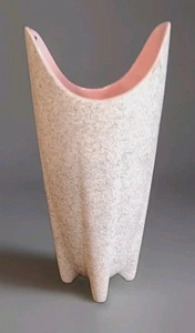 Jarrón atómico Shawnee Pottery Touché años 50 MCM vintage interior rosa #1023 - Imagen 1 de 9
