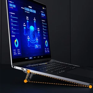 2Pcs Foldable Laptop Stand Portable Laptop Stand Invisible Cooling Laptop Stand - Photo 1/12