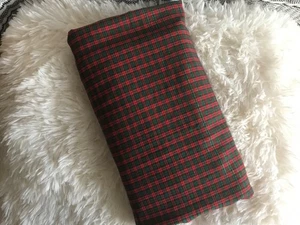 4 Yards rot/grün/gold metallic kariert Baumwolle, 45’ breit Quilten, Nähen - Bild 1 von 1