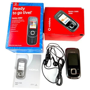 Nokia 2680s-2 Slide Mobile Phone Vintage Black Original Box Collectable - Picture 1 of 17
