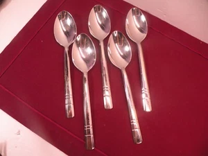 Set Of 5 JA Henckels Int. MADISON SQUARE Stainless 18/10 Oval soup Spoons 7 1/4 - Picture 1 of 5