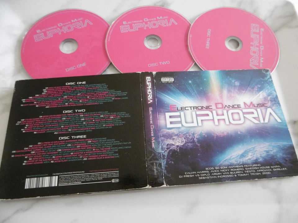 EUPHORIA EDM ELEKTRONISCHE TANZMUSIK M.O.S. 3 CD 2013 PA TIESTO ZEDD DJ FRESH - Bild 1 von 1