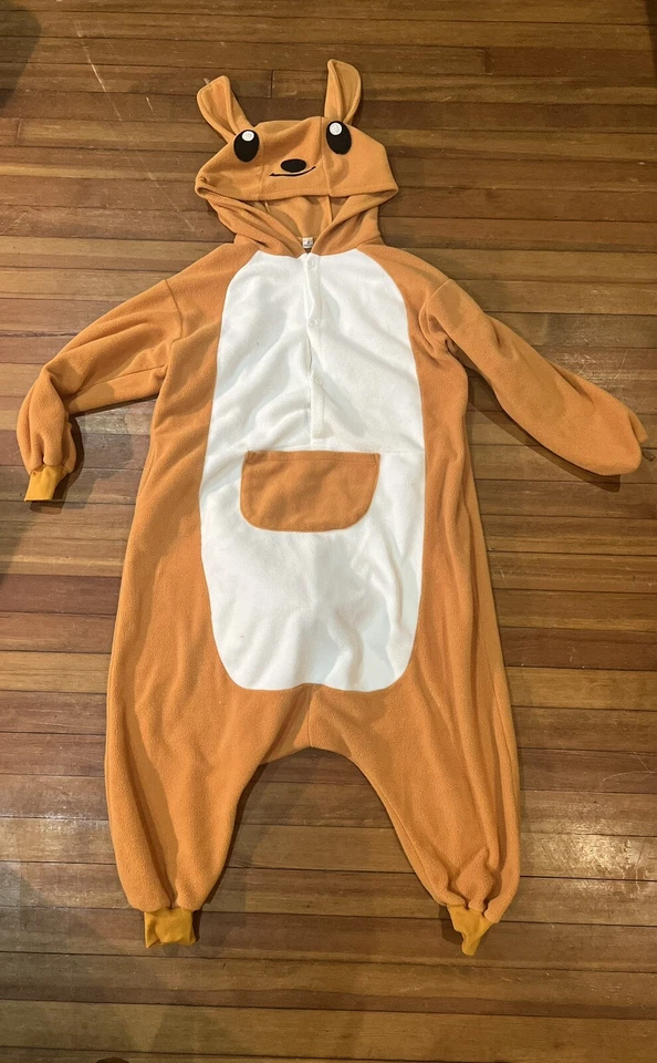 novedad rosa canguro de una pieza personalizada adulto talla pequeña Foto 1 de 4