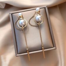 Pearl Long Dangle Drop Earrings,Tassel Earrings,Pearl Earrings,Jewelry Gifts
