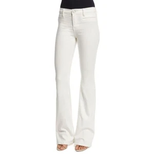 $238 Joie Nouveau Flare Denim Jeans in Porcelain White 25 NEW J642 - Picture 1 of 8