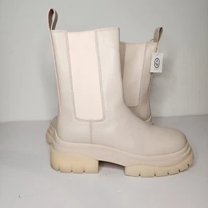 Ash Storm Whisper Womens Combat Boot In Cream Size 40 - Picture 1 of 7