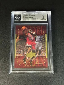 MICHAEL JORDAN BGS 9 1999 PONTE SUPERIORE #38 ATLETA DEL SECOLO ORO 39/50 - Foto 1 di 2