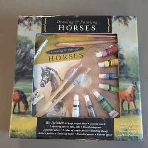 Horses Instructional Drawing & Painting Kit 64 Projects Canvas. New Sealed - Picture 1 of 7