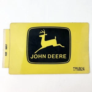John Deere Equipment Label AE26996 Part 409 8897 4X6 Vintage OEM 1970s #3 - Picture 1 of 2