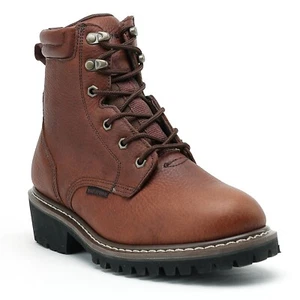 Work Boots for Men 6" Soft Toe Waterproof Slip Resistant Mens Work Boots 84314 - Picture 1 of 8