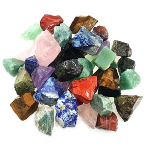 UFEEL 3 LB Mezcla de Piedra Áspera a Granel - Grandes Cristales Crudos Naturales de 1" para Caer,... - Imagen 1 de 6