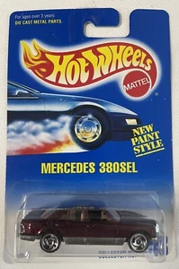 Hot Wheels Mercedes 380SEL Sägeblatt blau/weiß Karte Nr. 253 - Bild 1 von 4